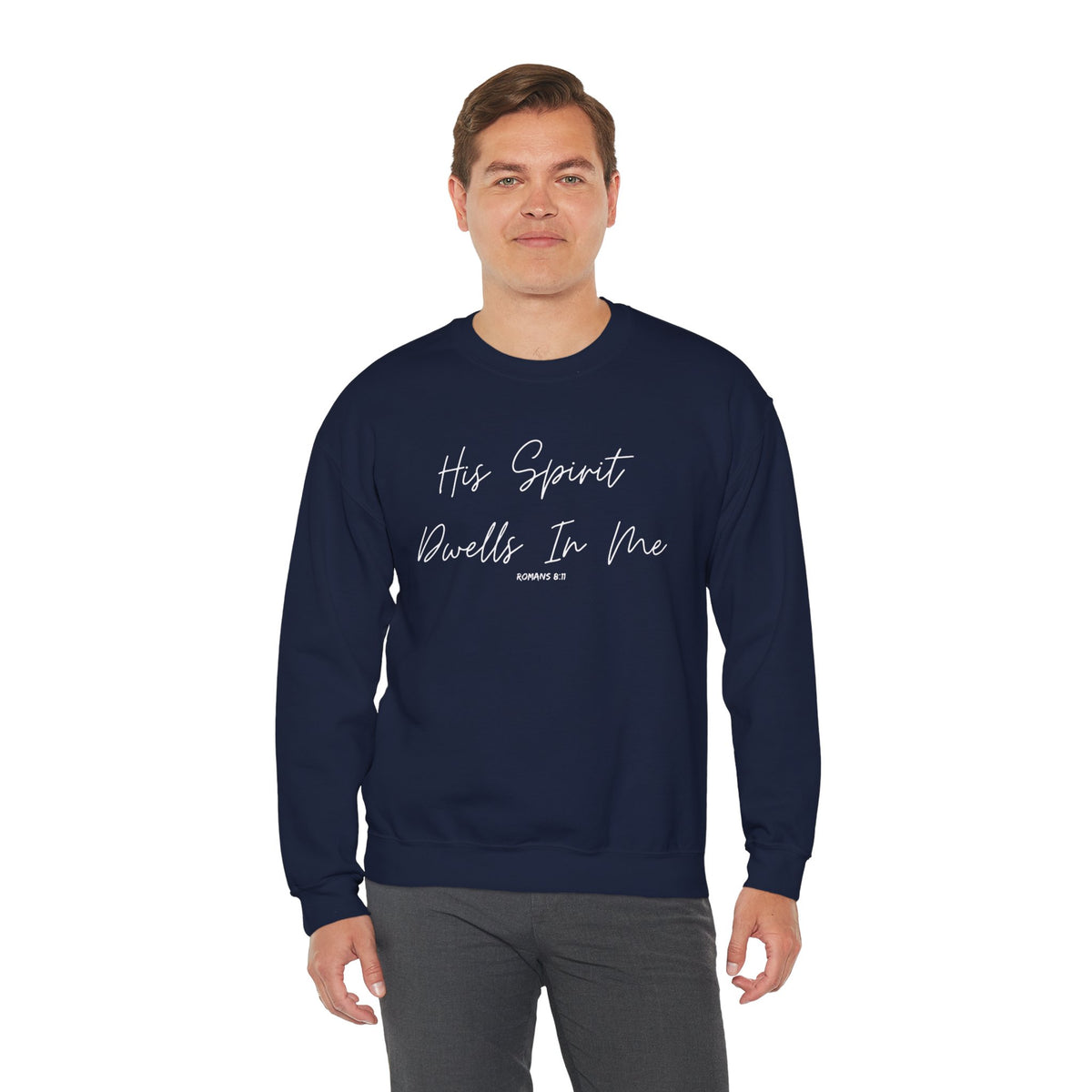 His Spirit Dwells In Me- Unisex Heavy Blend™ Crewneck Sweatshirt