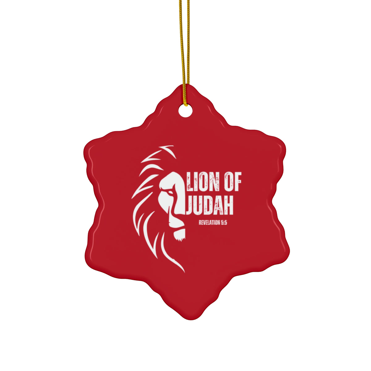 Lion Of Judah Ceramic Ornament, 2 Shapes