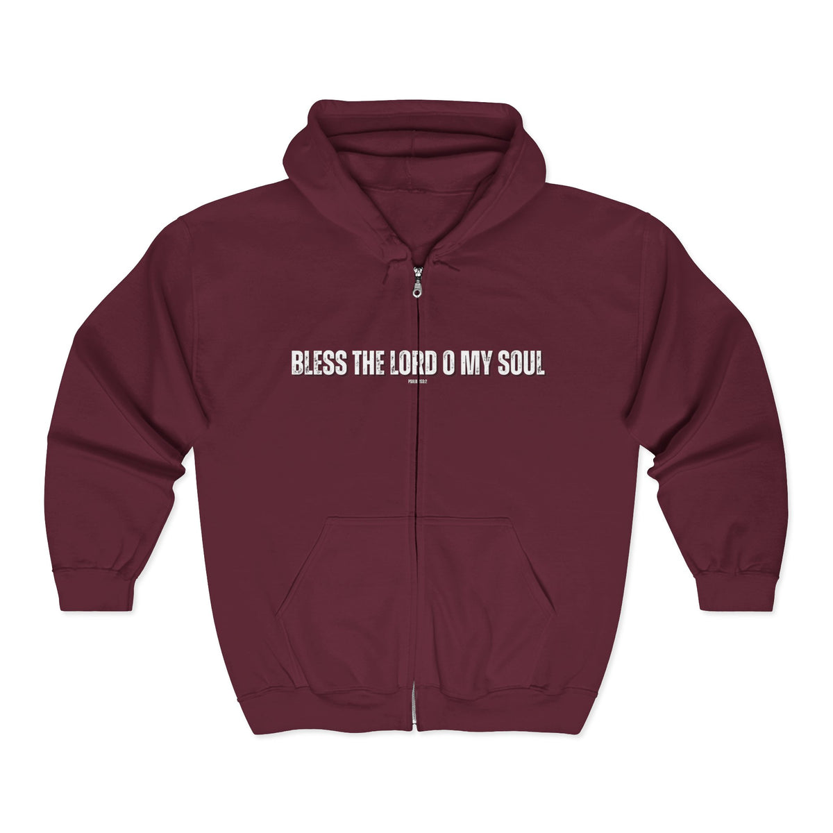 Bless The Lord O My Soul | Men's Heavy Blend™ Full Zip Hooded Sweatshirt