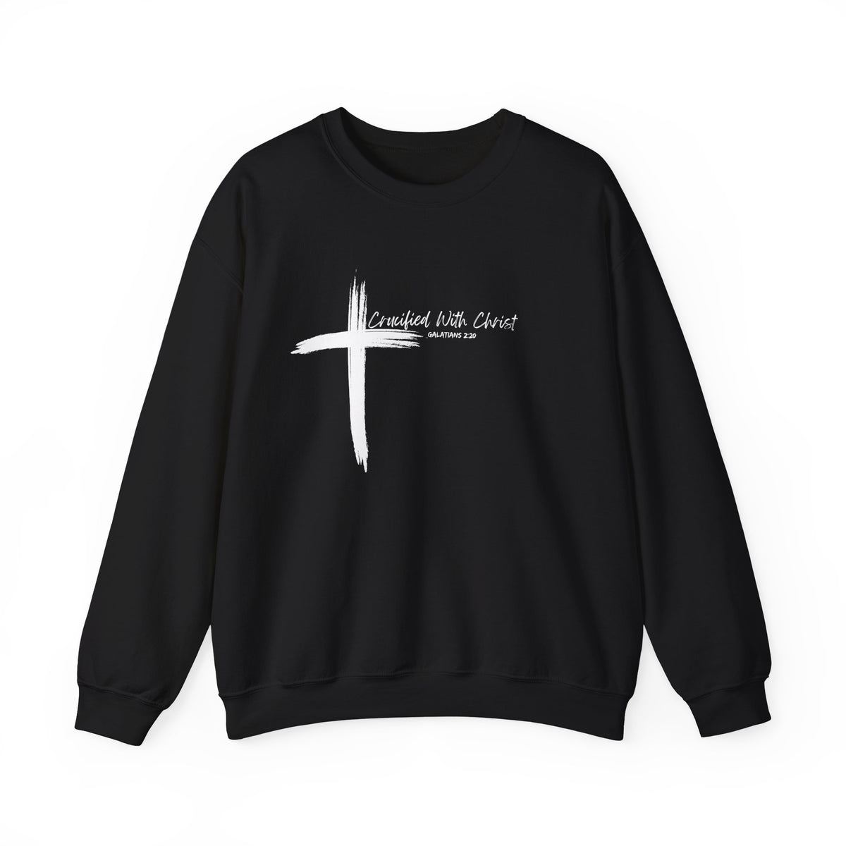 Crucified With Christ Ver.2- Christian Faith Crewneck Sweatshirt