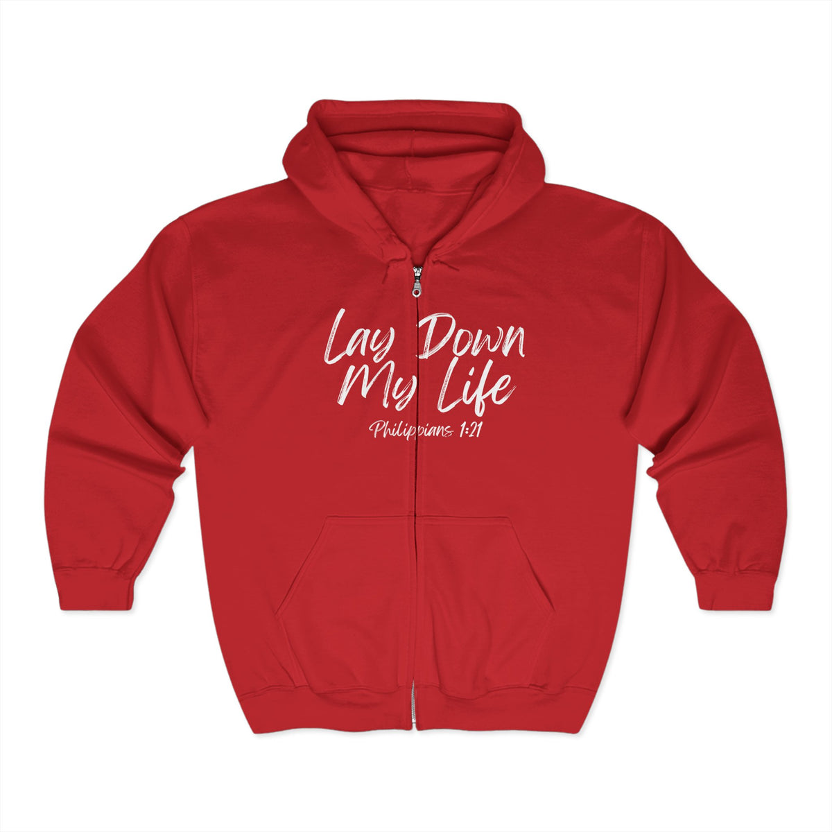 Lay Down My Life | Unisex Heavy Blend™ Full Zip Hooded Sweatshirt