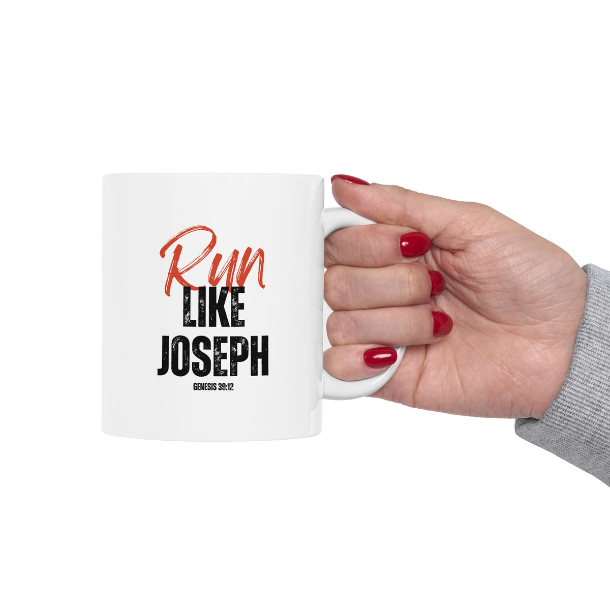 Run Like Joseph- Ceramic Mug, (11oz, 15oz)