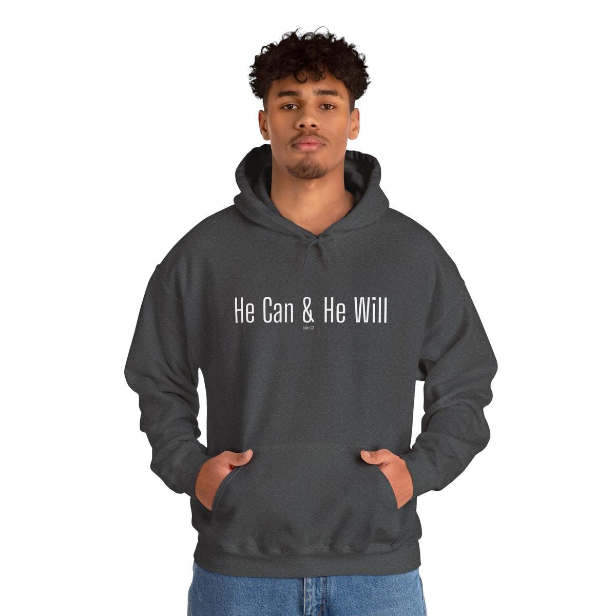 He Can & He Will | Men's Heavy Blend™ Hooded Sweatshirt