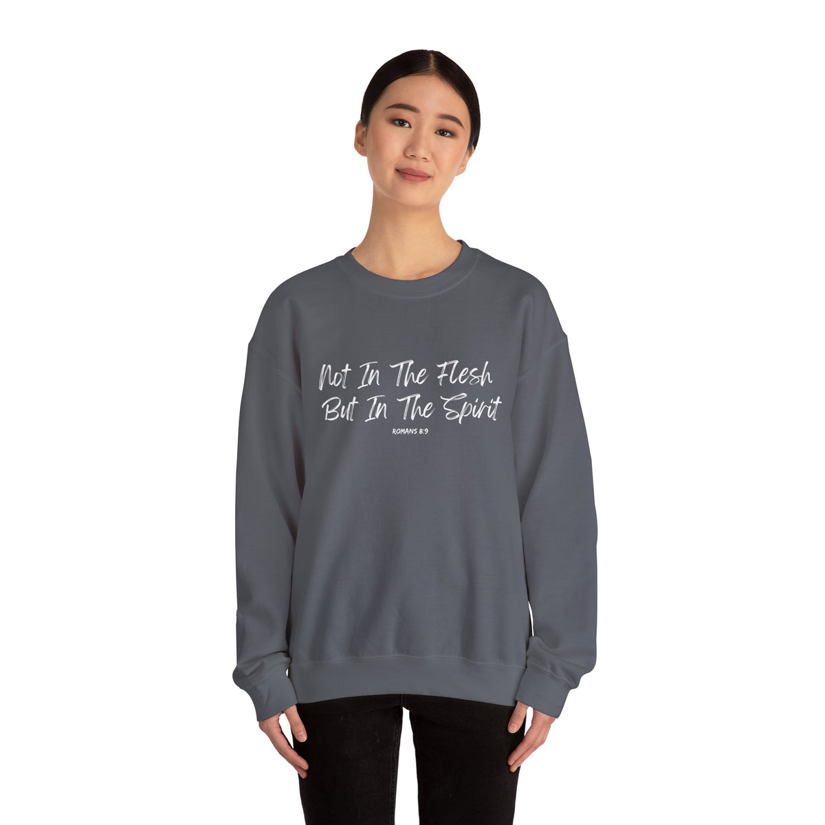 Not in the Flesh but in The Spirit- Unisex Heavy Blend™ Crewneck Sweatshirt
