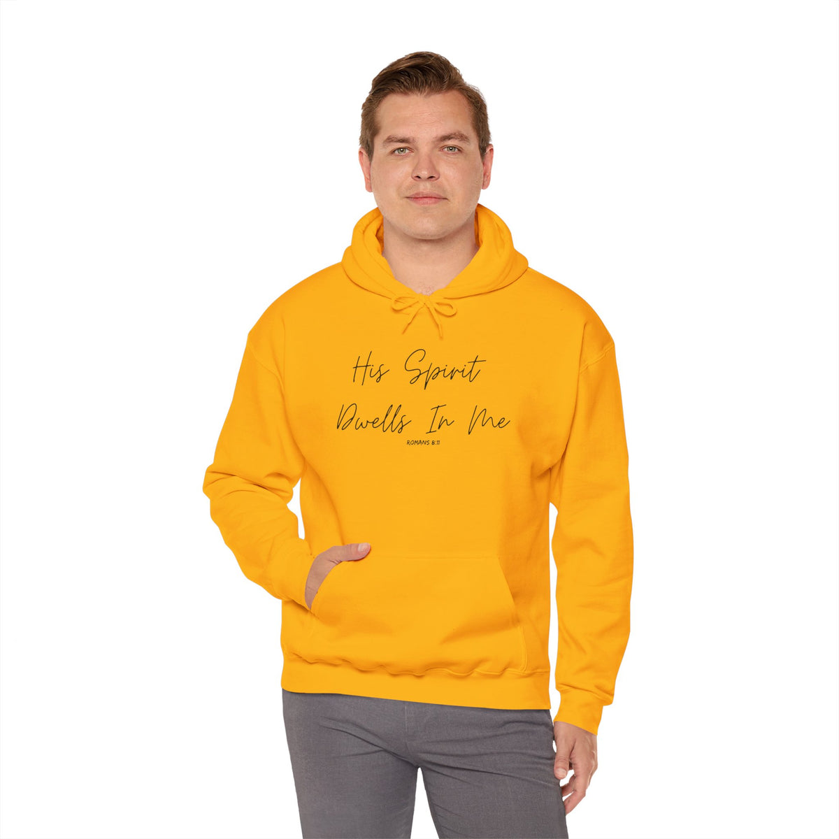 His Spirit Dwells In Me- Unisex Heavy Blend™ Hooded Sweatshirt