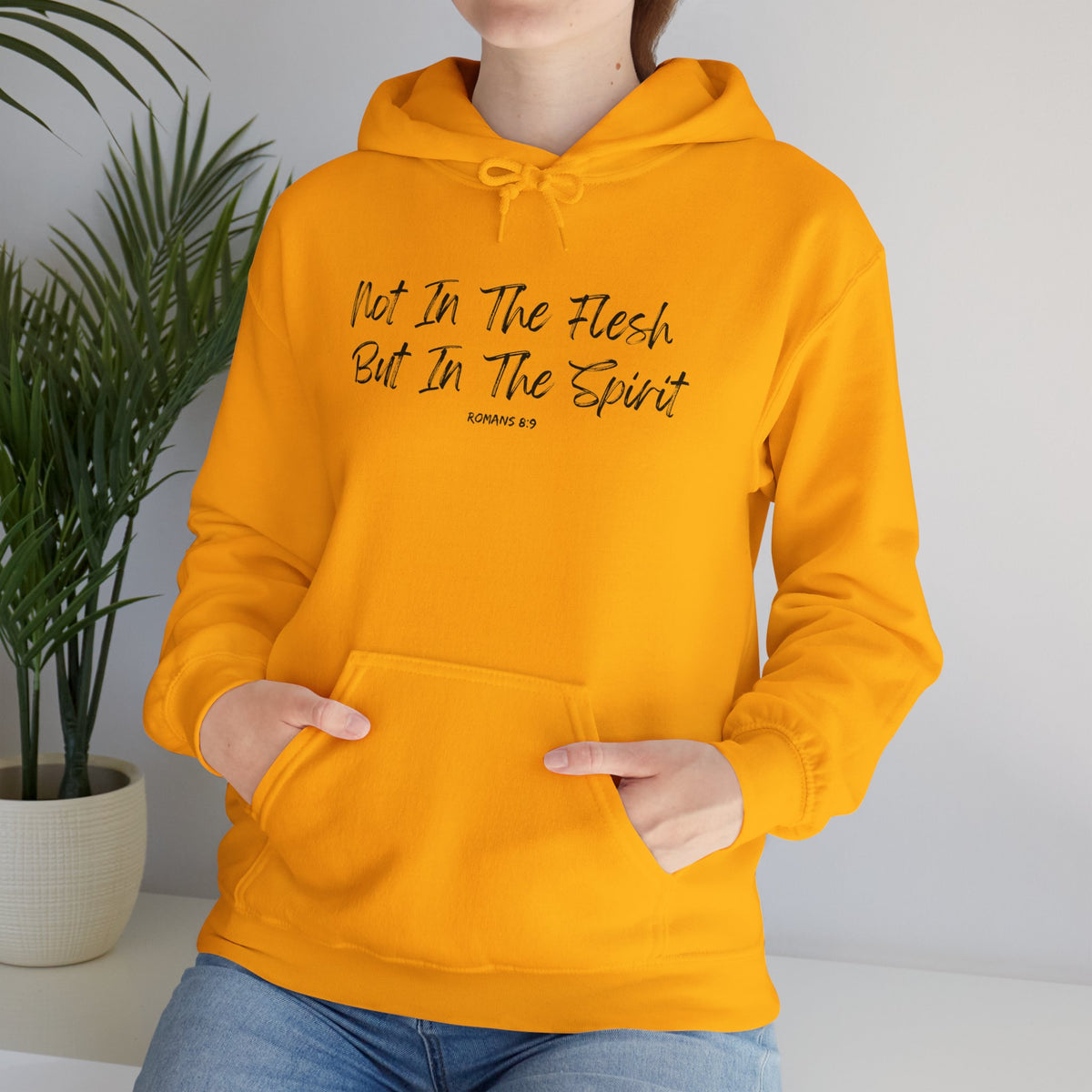 Not in the Flesh but in The Spirit- Unisex Heavy Blend™ Hooded Sweatshirt