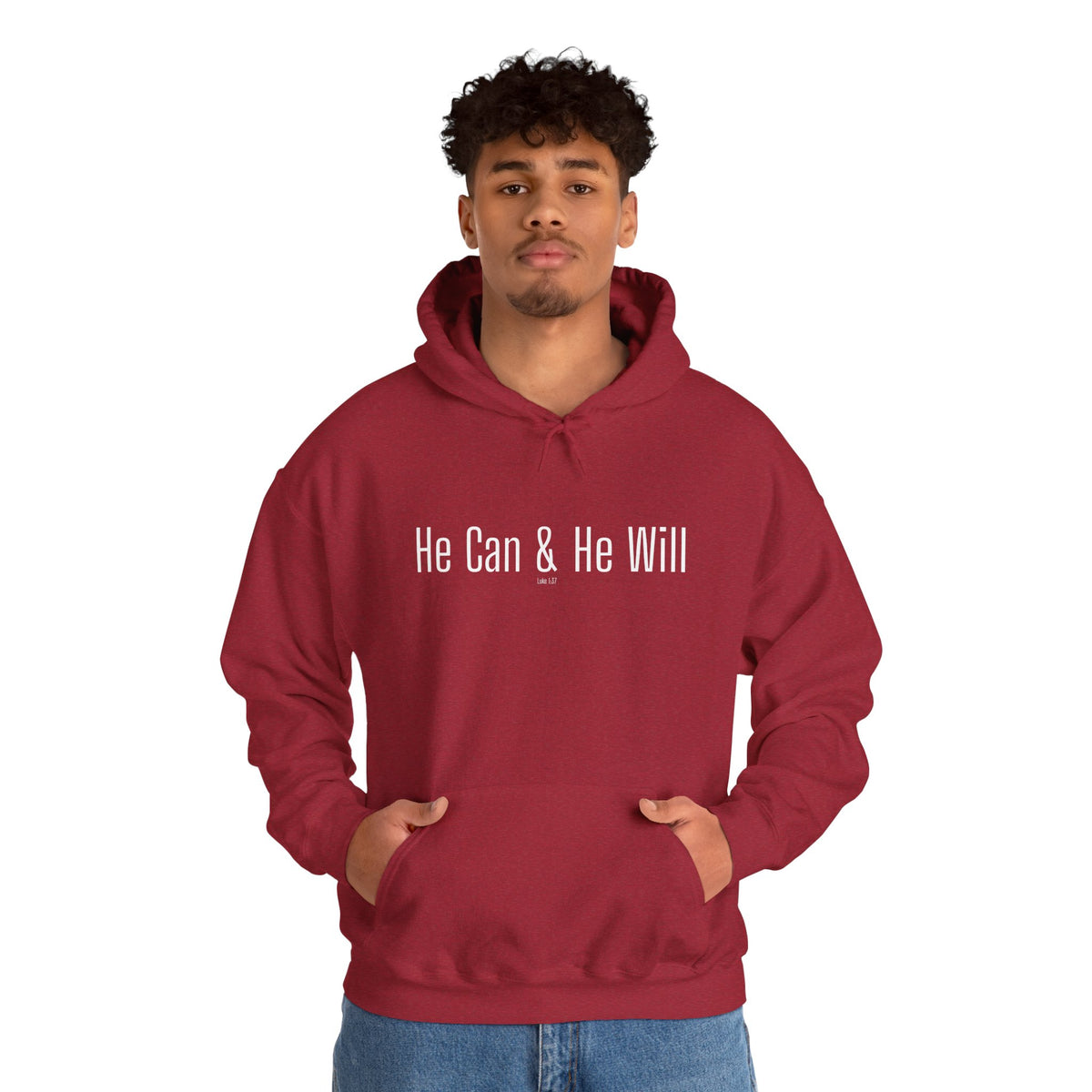 He Can & He Will | Men's Heavy Blend™ Hooded Sweatshirt