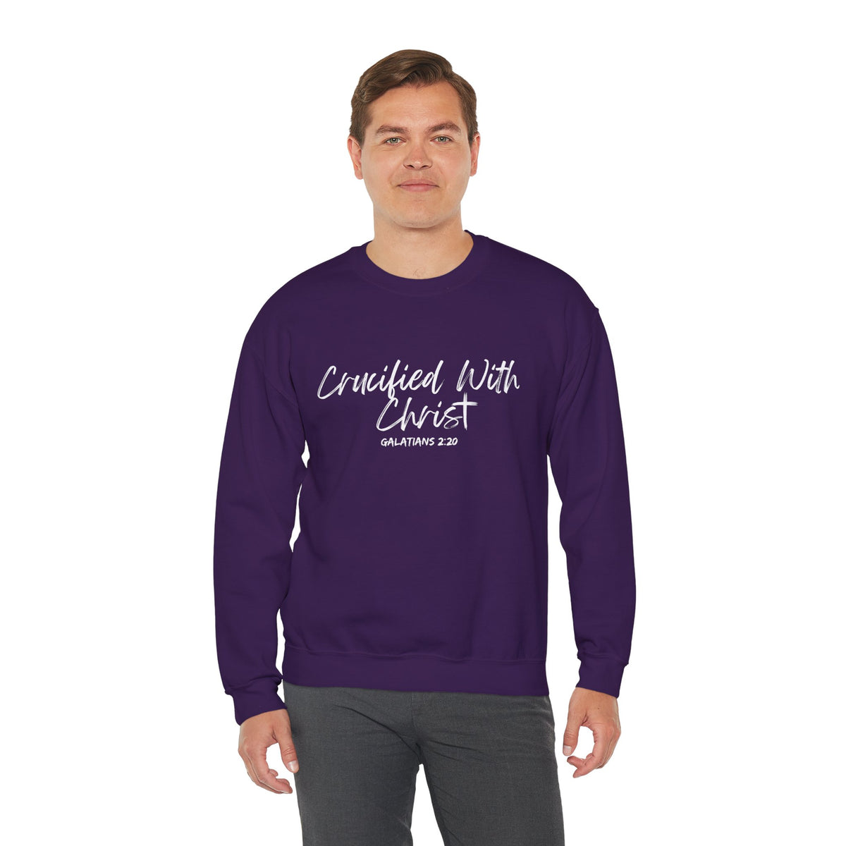 Crucified With Christ- Unisex Heavy Blend™ Crewneck Sweatshirt