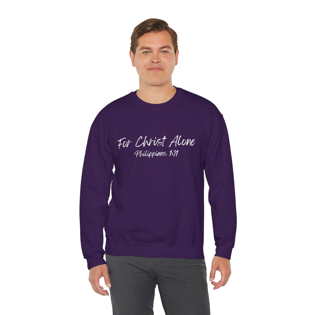 For Christ Alone- Unisex Heavy Blend™ Crewneck Sweatshirt