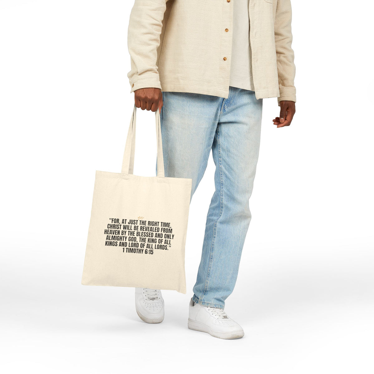 King of Kings | Cotton Canvas Tote Bag