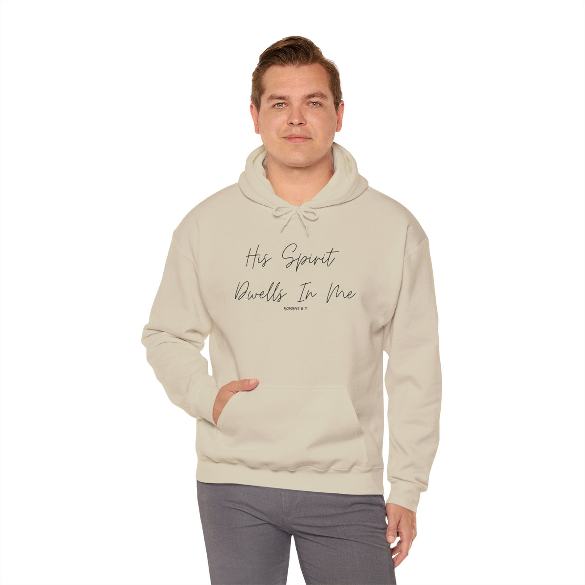 His Spirit Dwells In Me- Unisex Heavy Blend™ Hooded Sweatshirt