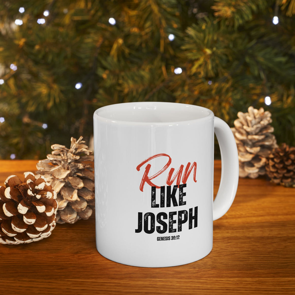 Run Like Joseph- Ceramic Mug, (11oz, 15oz)