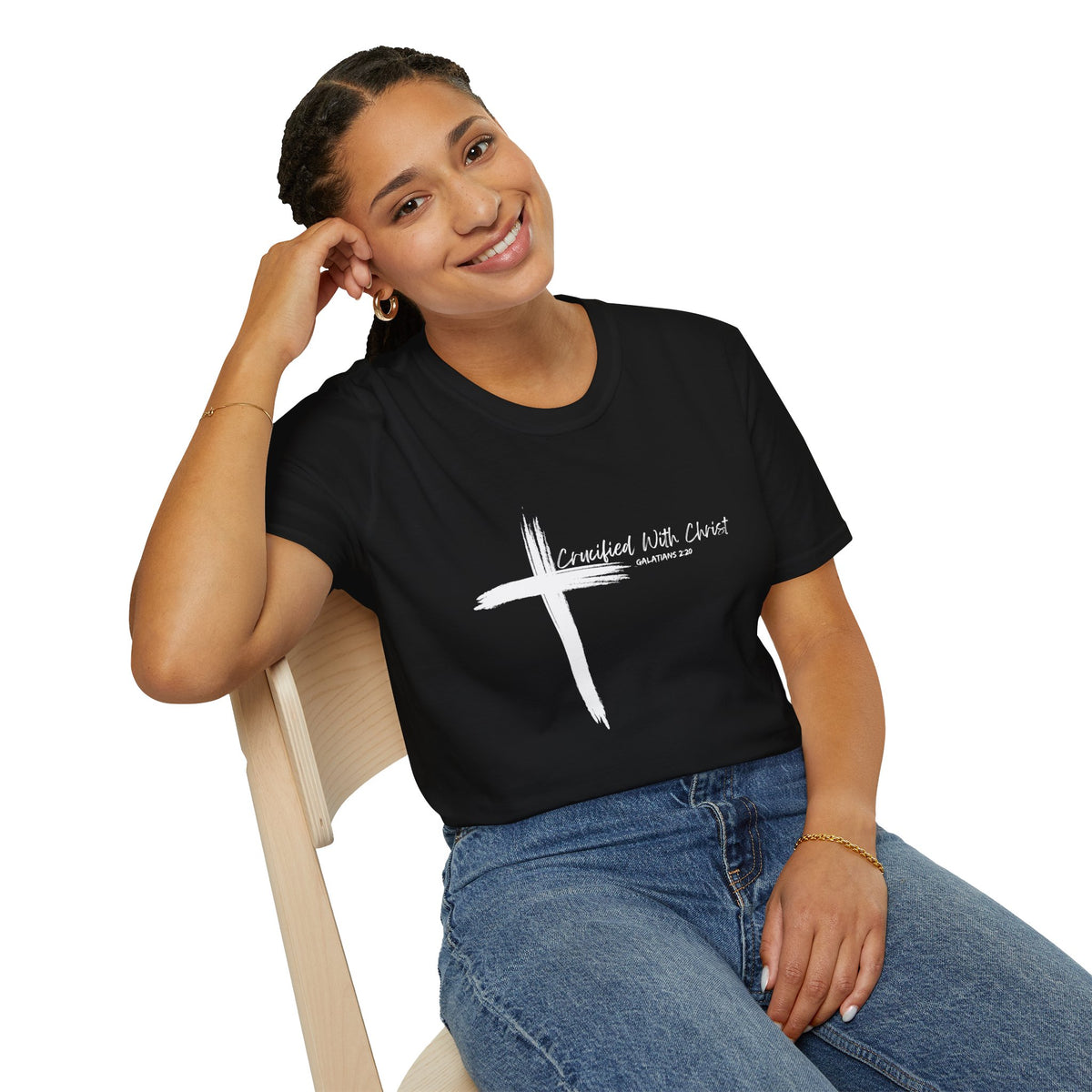 Crucified With Christ Ver.2- Unisex Softstyle T-Shirt