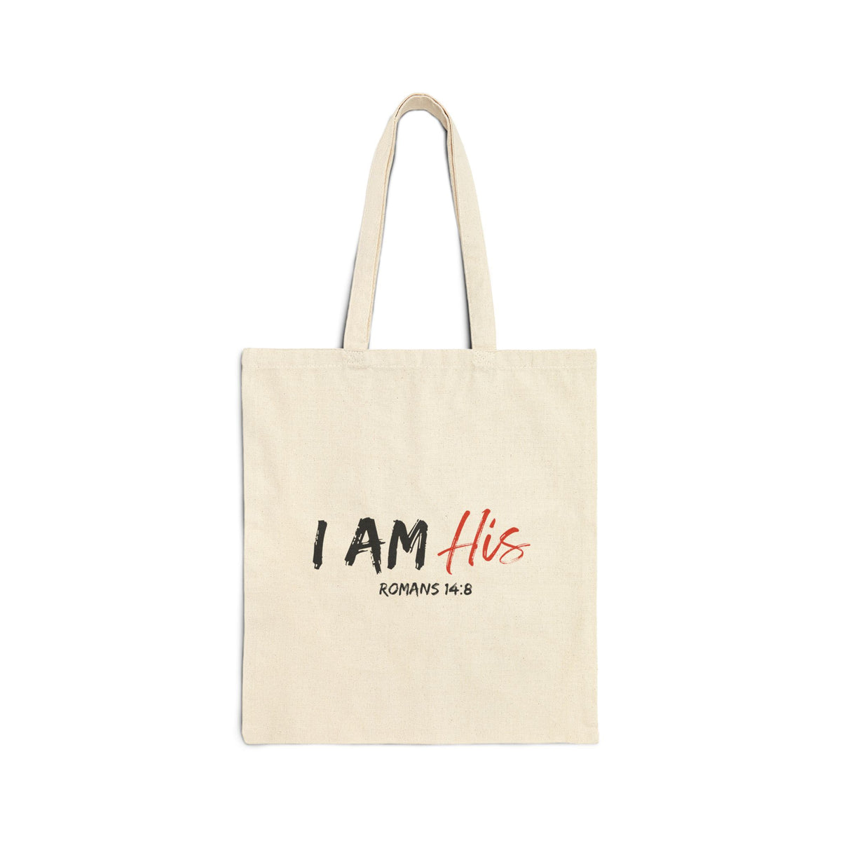 I Am His- Cotton Canvas Tote Bag
