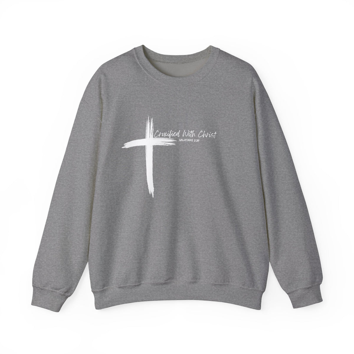 Crucified With Christ Ver.2- Christian Faith Crewneck Sweatshirt