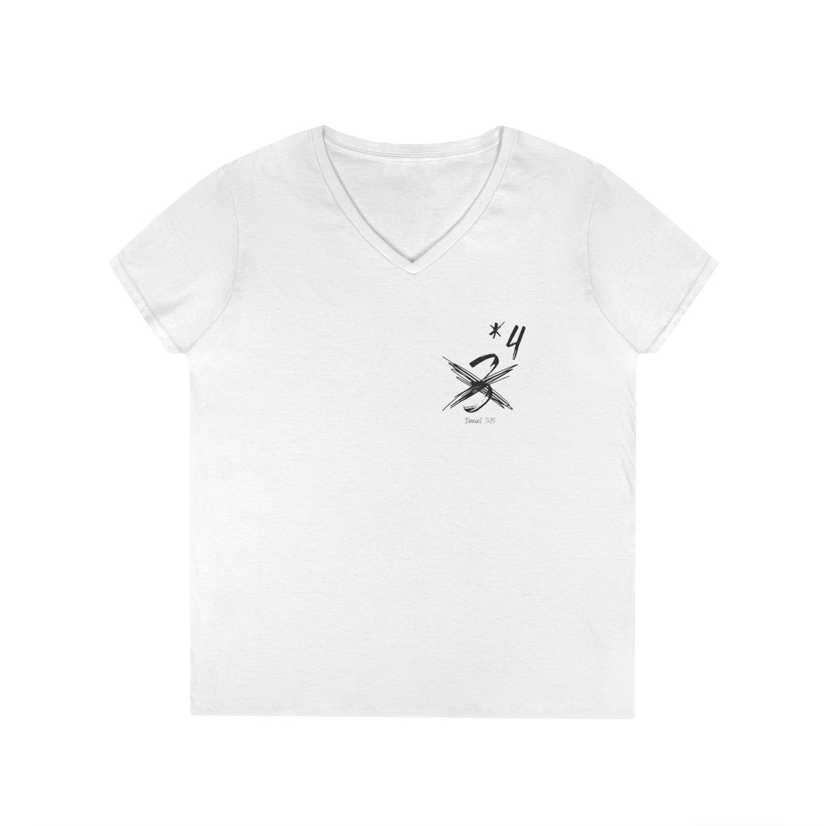 Not Just Three- Ladies' V-Neck T-Shirt