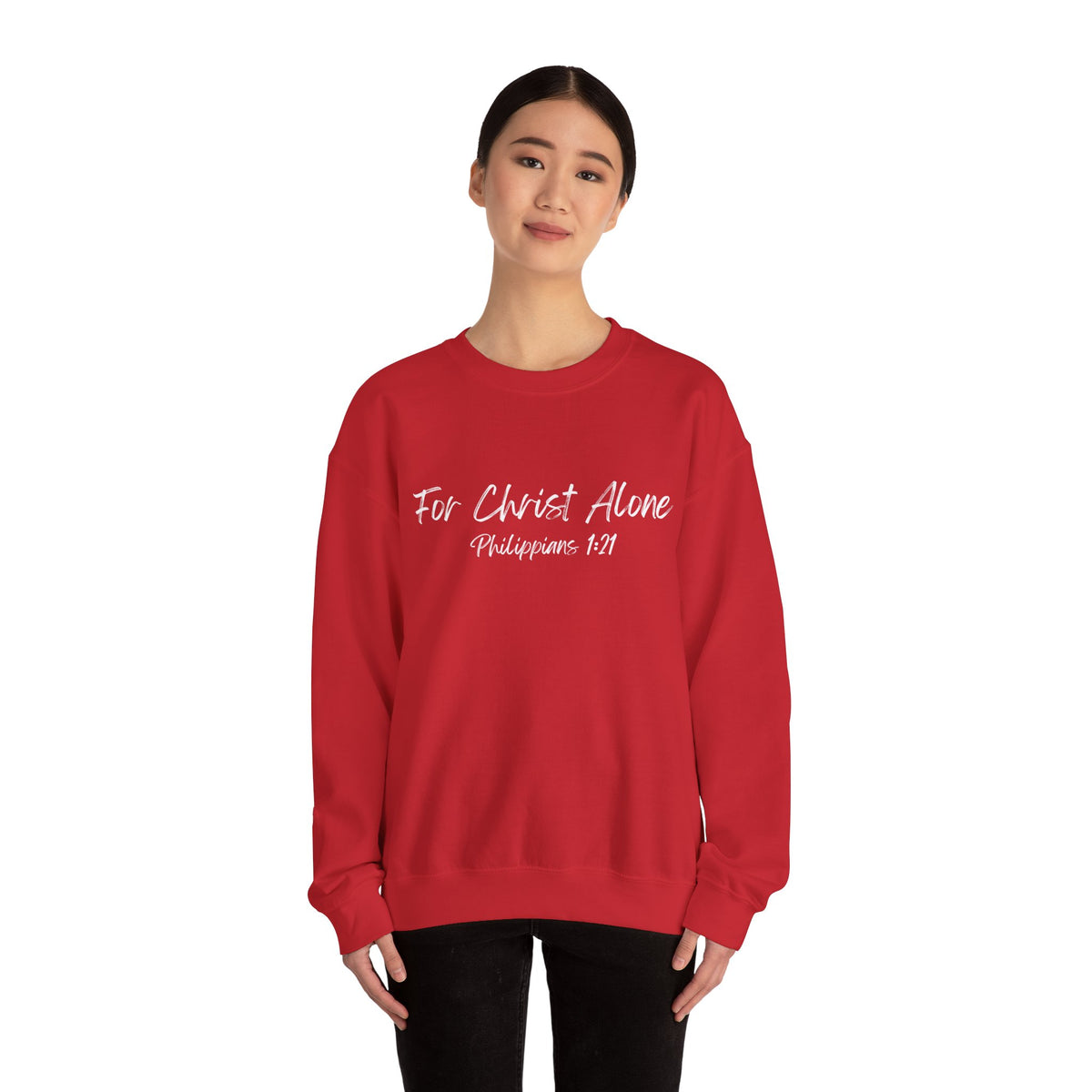 For Christ Alone- Unisex Heavy Blend™ Crewneck Sweatshirt
