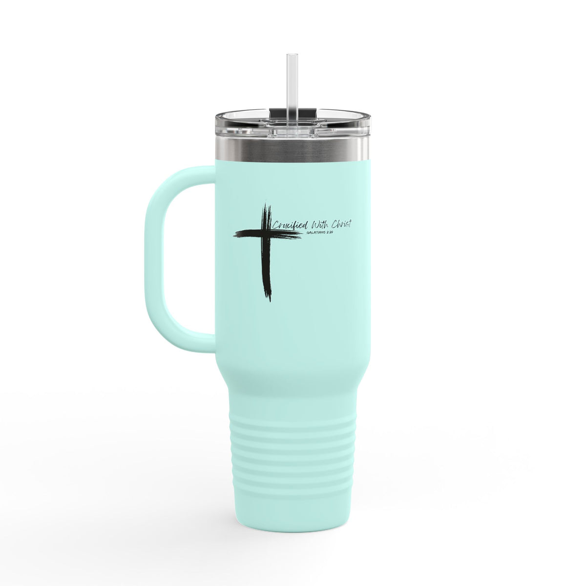 Crucified With Christ Ver.2- Insulated Travel Mug, 40oz