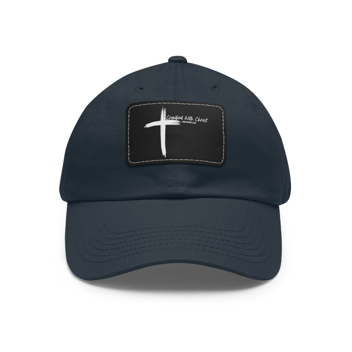 Crucified With Christ Ver.2- Dad Hat with Leather Patch (Rectangle)