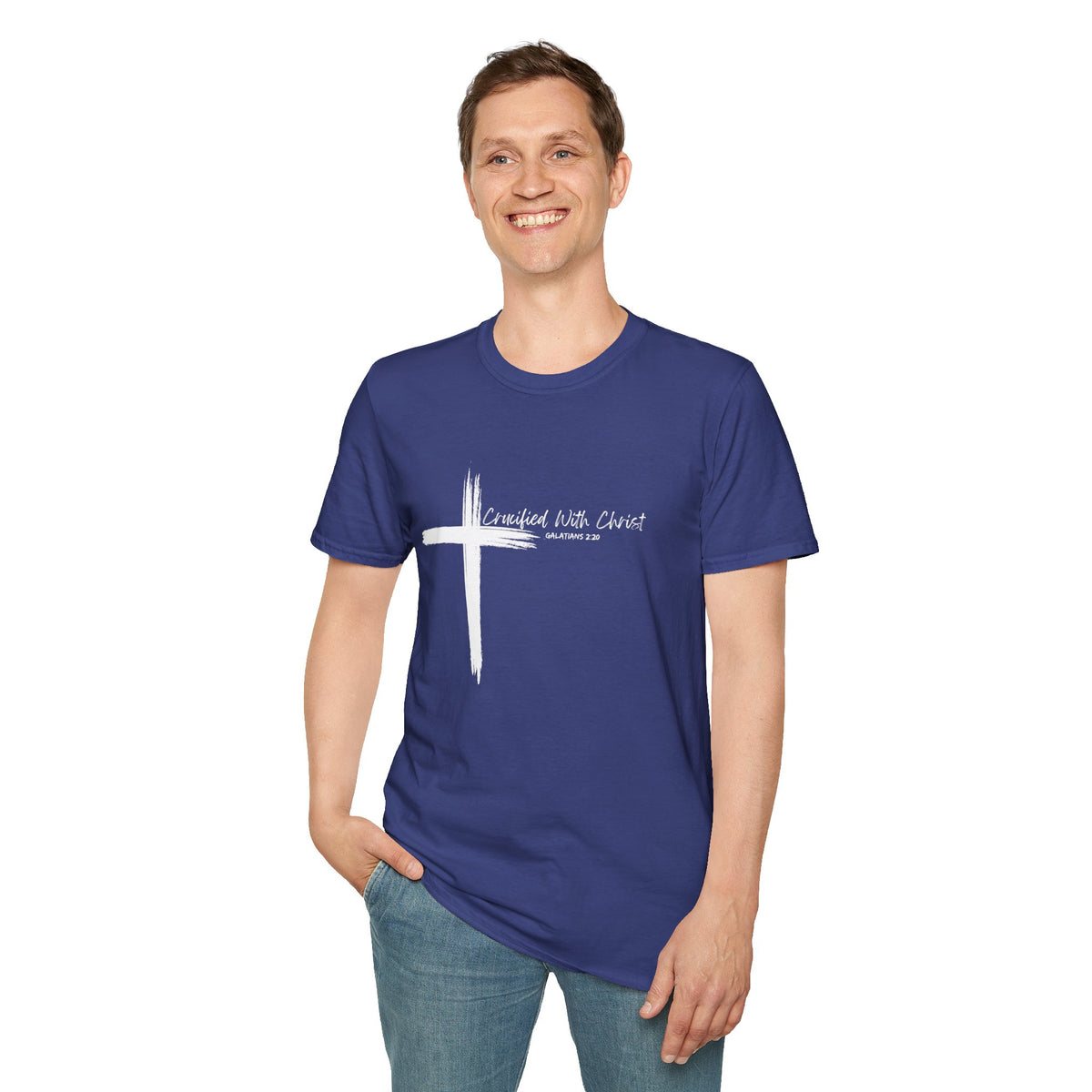 Crucified With Christ Ver.2- Unisex Softstyle T-Shirt