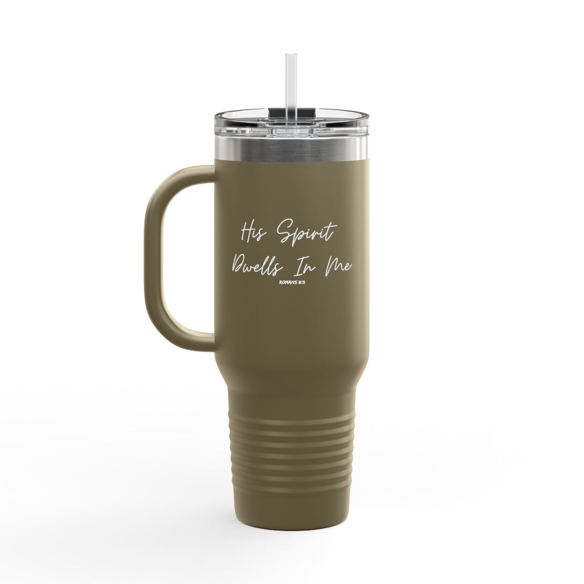 His Spirit Dwells in Me- Insulated Travel Mug, 40oz