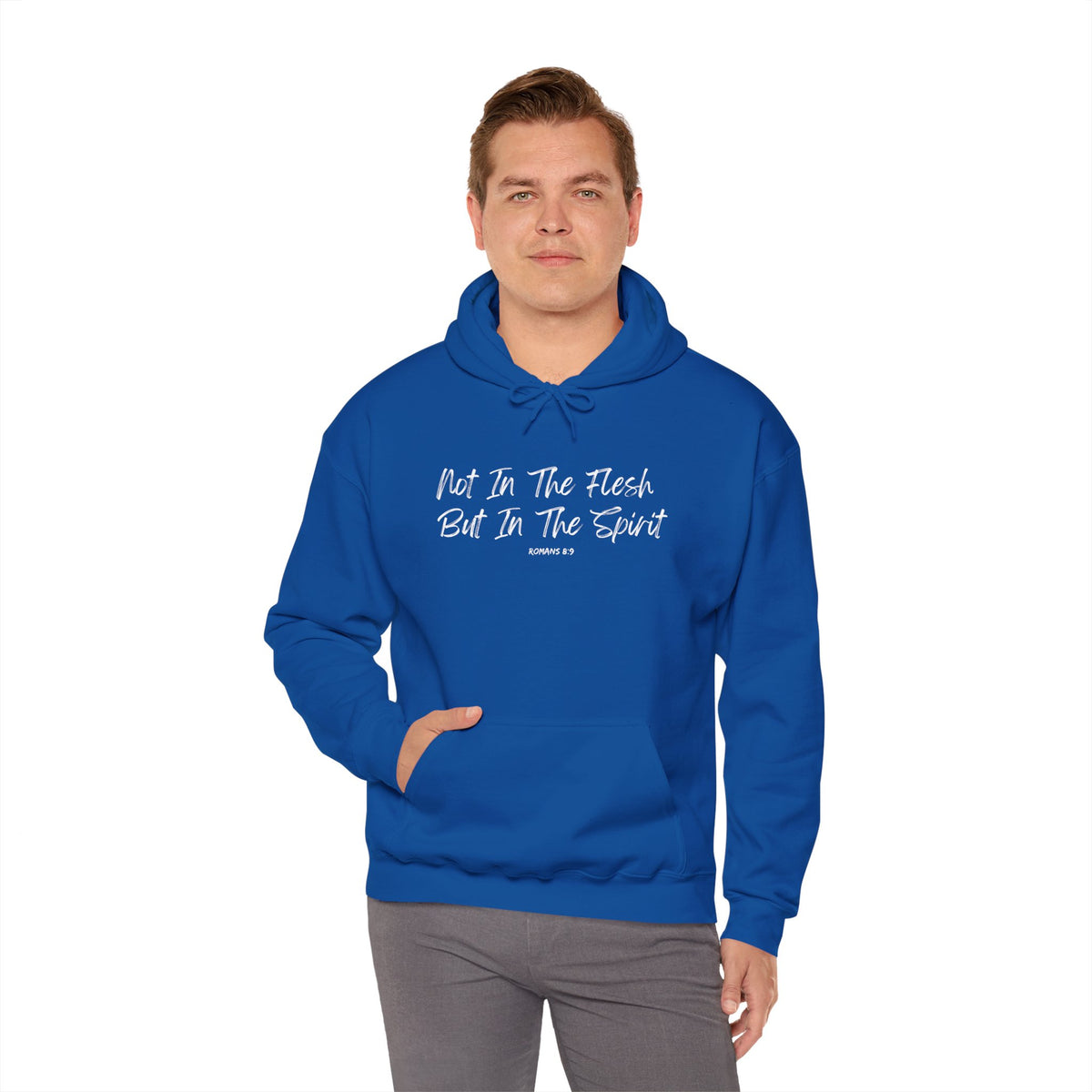 Not in the Flesh but in The Spirit- Unisex Heavy Blend™ Hooded Sweatshirt