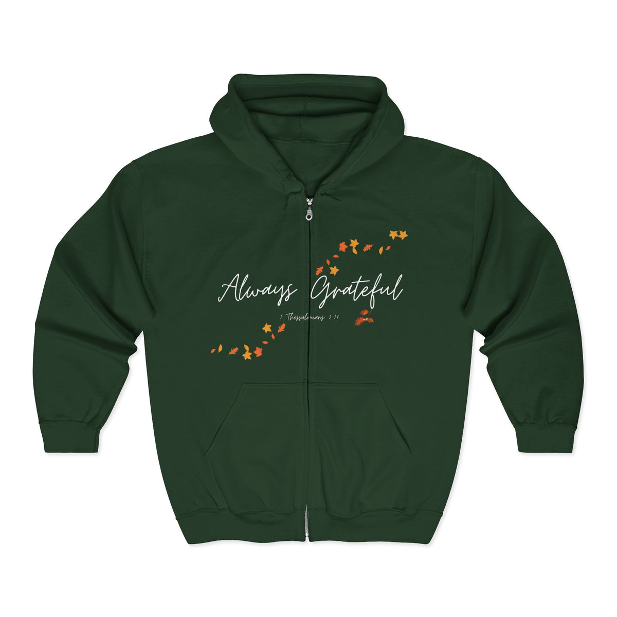Always Grateful | Ladies' Heavy Blend™ Full Zip Hooded Sweatshirt