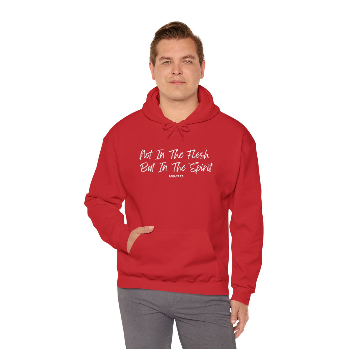 Not in the Flesh but in The Spirit- Unisex Heavy Blend™ Hooded Sweatshirt