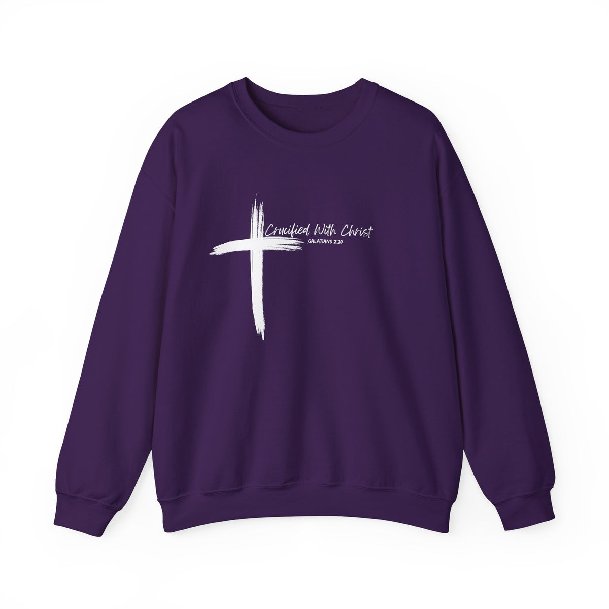 Crucified With Christ Ver.2- Christian Faith Crewneck Sweatshirt
