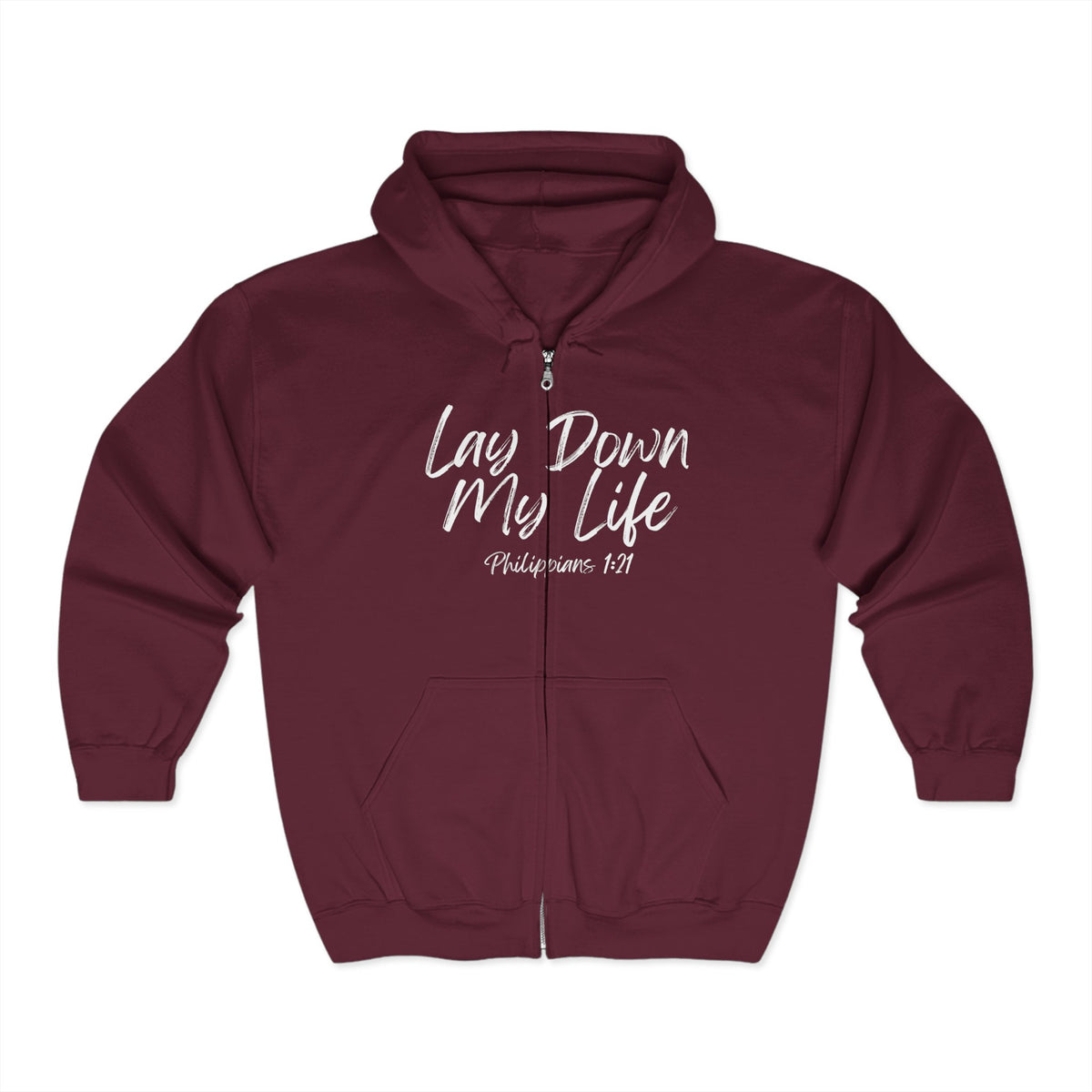 Lay Down My Life | Unisex Heavy Blend™ Full Zip Hooded Sweatshirt