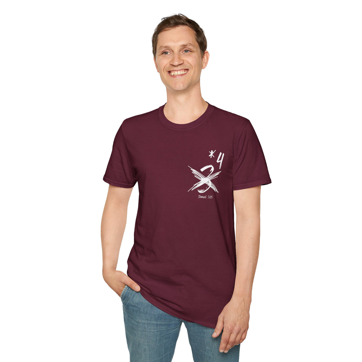 Not Just Three- Unisex Softstyle T-Shirt
