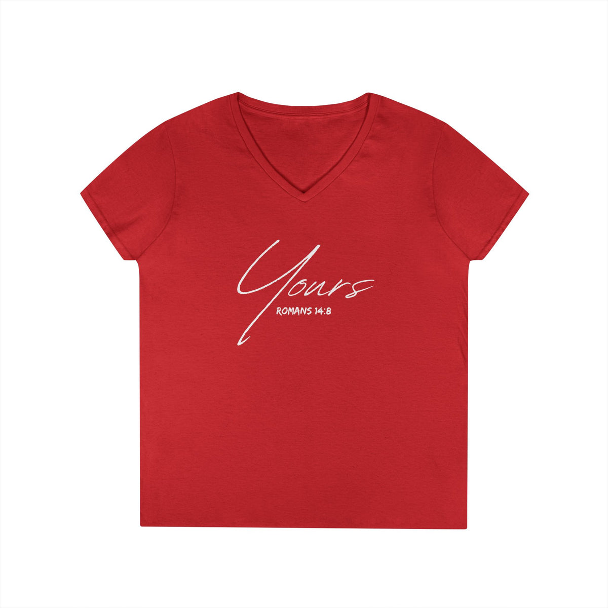 Yours- Ladies' V-Neck T-Shirt