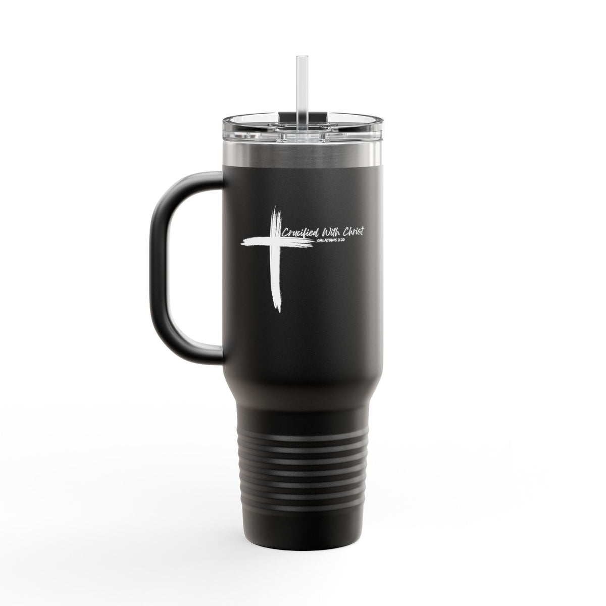 Crucified With Christ Ver.2- Insulated Travel Mug, 40oz