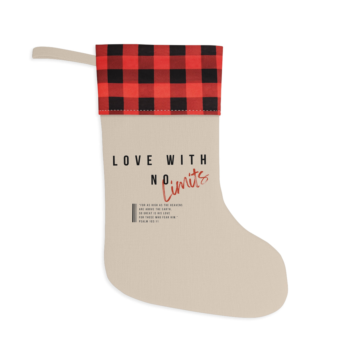Love With No Limits Christmas Stocking