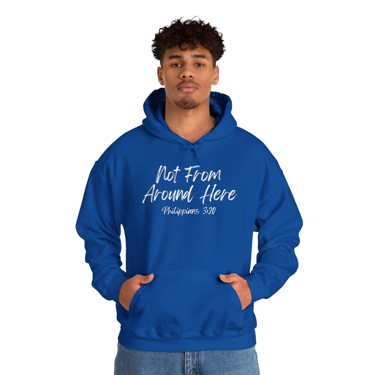 Not From Around Here- Unisex Heavy Blend™ Hooded Sweatshirt