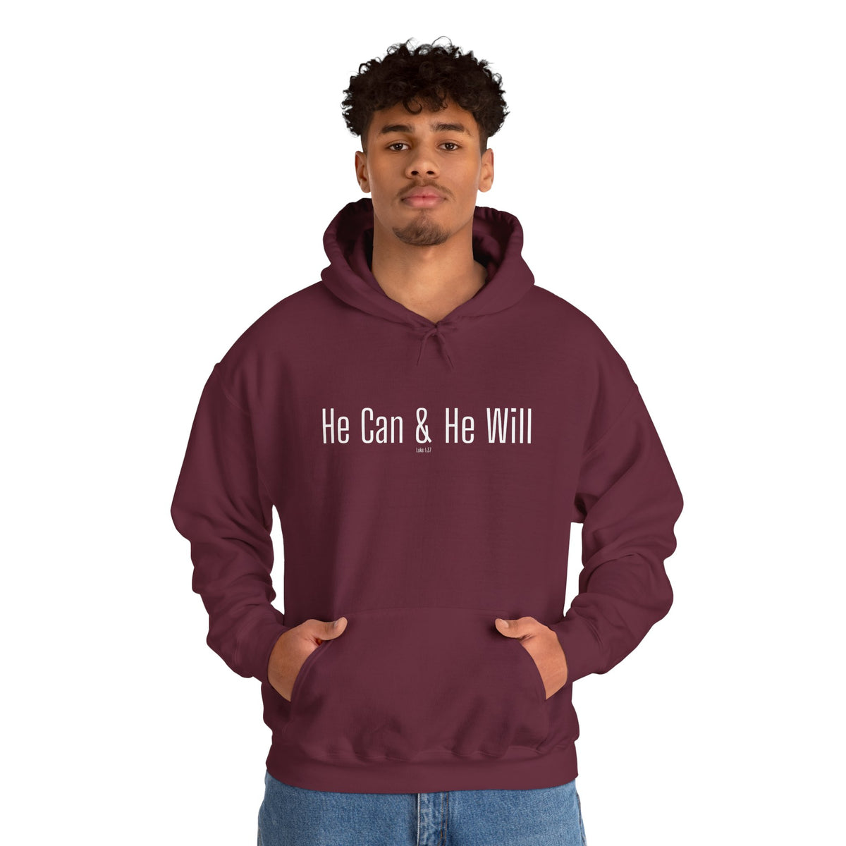 He Can & He Will | Men's Heavy Blend™ Hooded Sweatshirt
