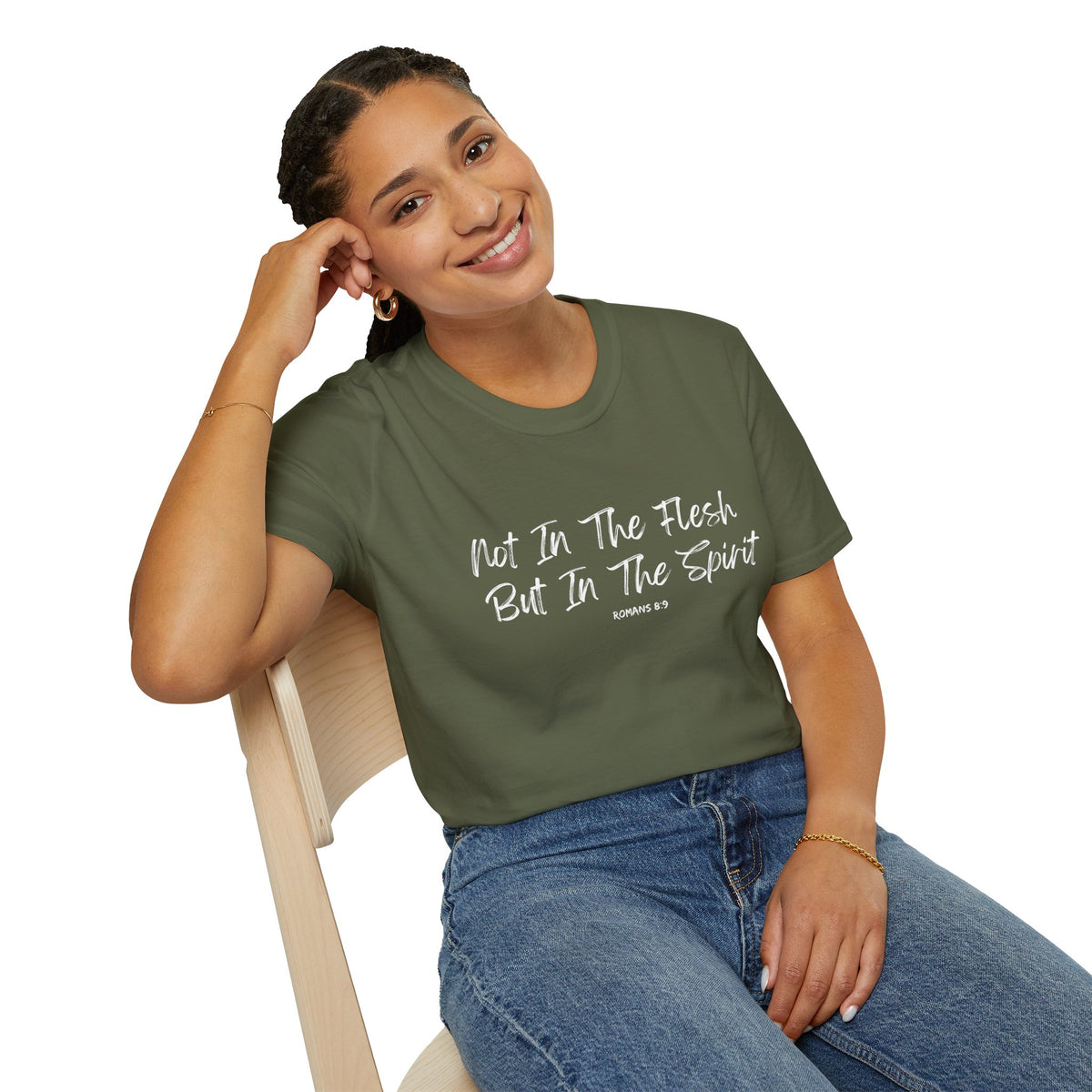 Not In the Flesh but in The Spirit- Unisex Softstyle T-Shirt