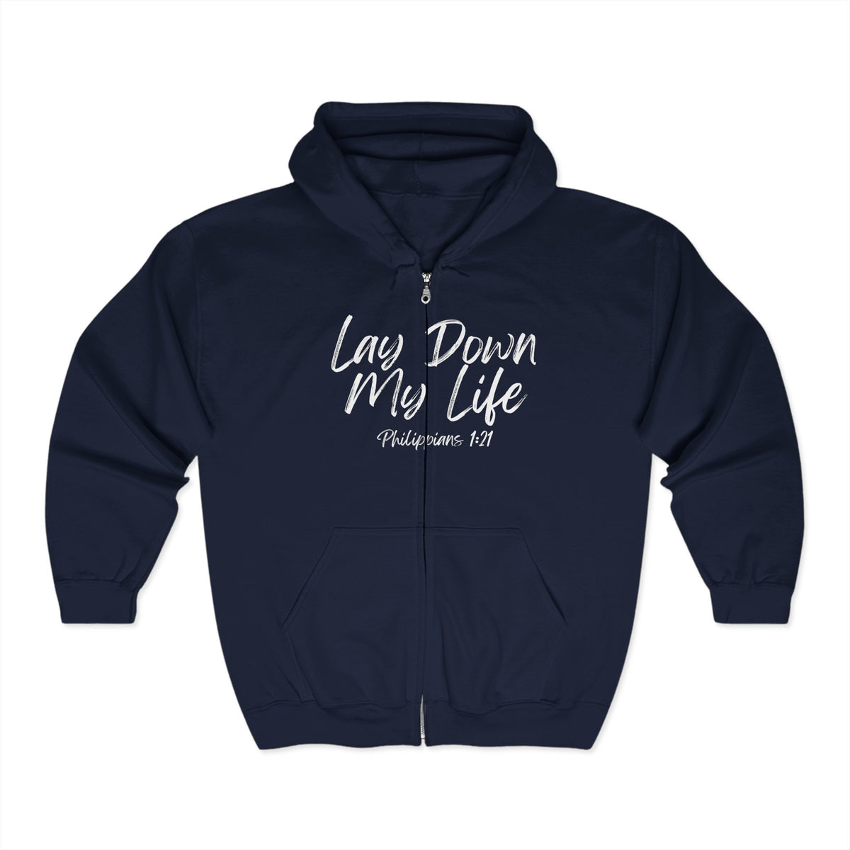 Lay Down My Life | Unisex Heavy Blend™ Full Zip Hooded Sweatshirt