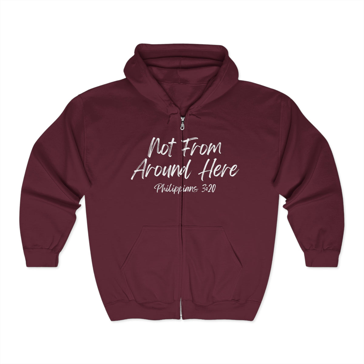 Not From Around Here | Unisex Heavy Blend™ Full Zip Hooded Sweatshirt