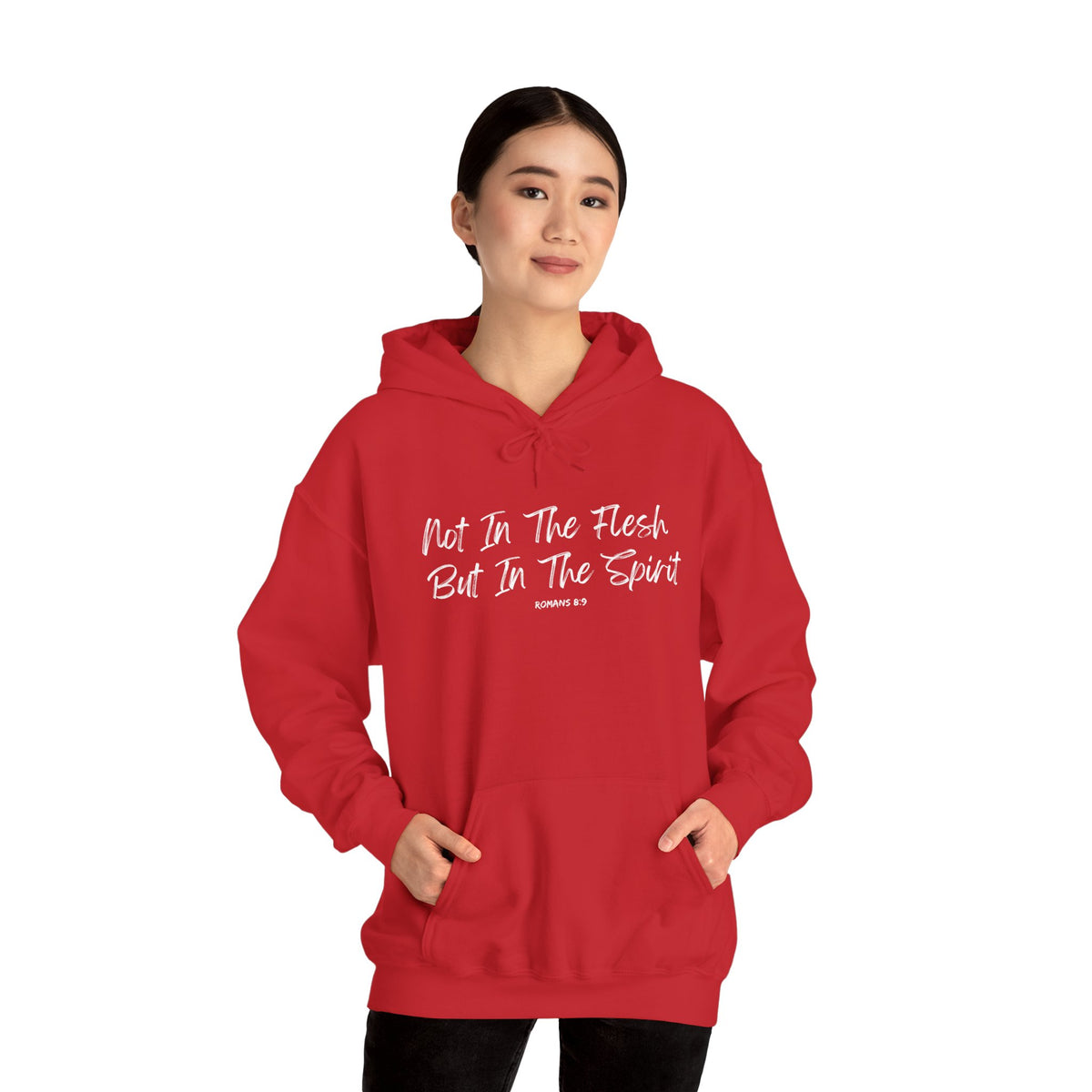 Not in the Flesh but in The Spirit- Unisex Heavy Blend™ Hooded Sweatshirt