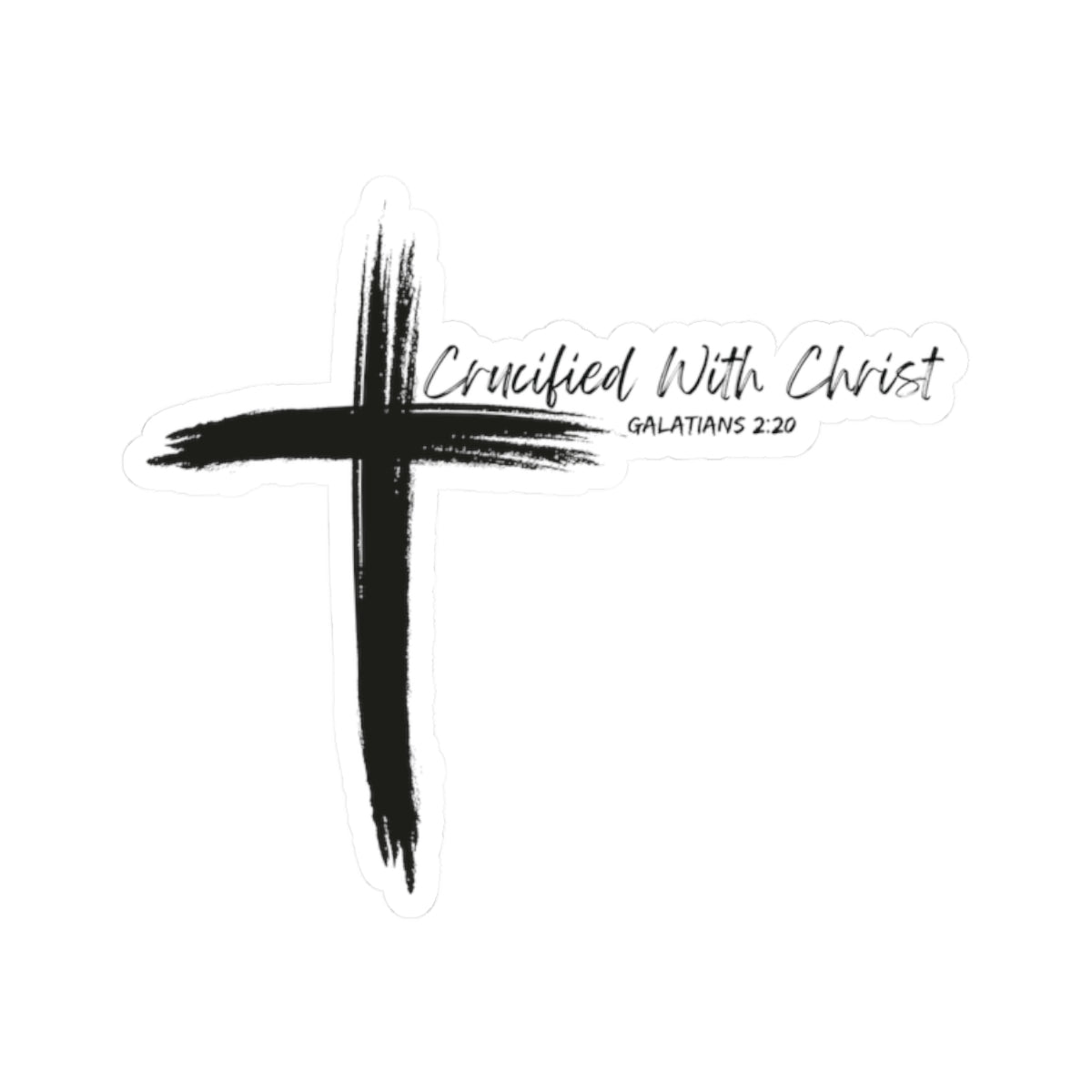Crucified With Christ Ver.2- Kiss-Cut Stickers