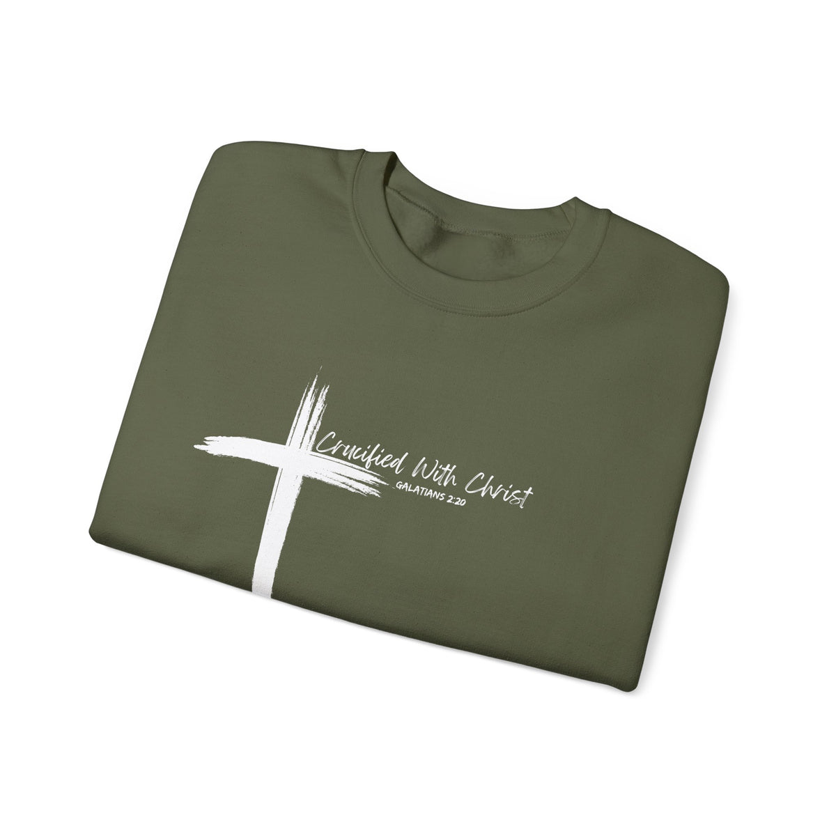 Crucified With Christ Ver.2- Christian Faith Crewneck Sweatshirt