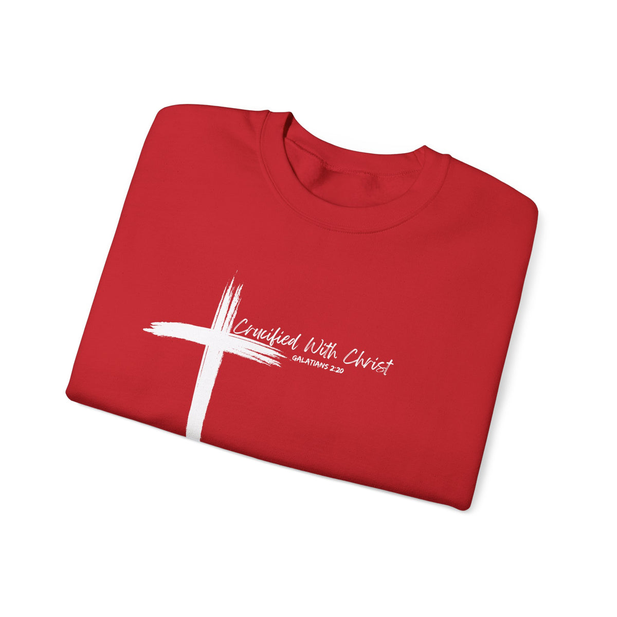 Crucified With Christ Ver.2- Christian Faith Crewneck Sweatshirt