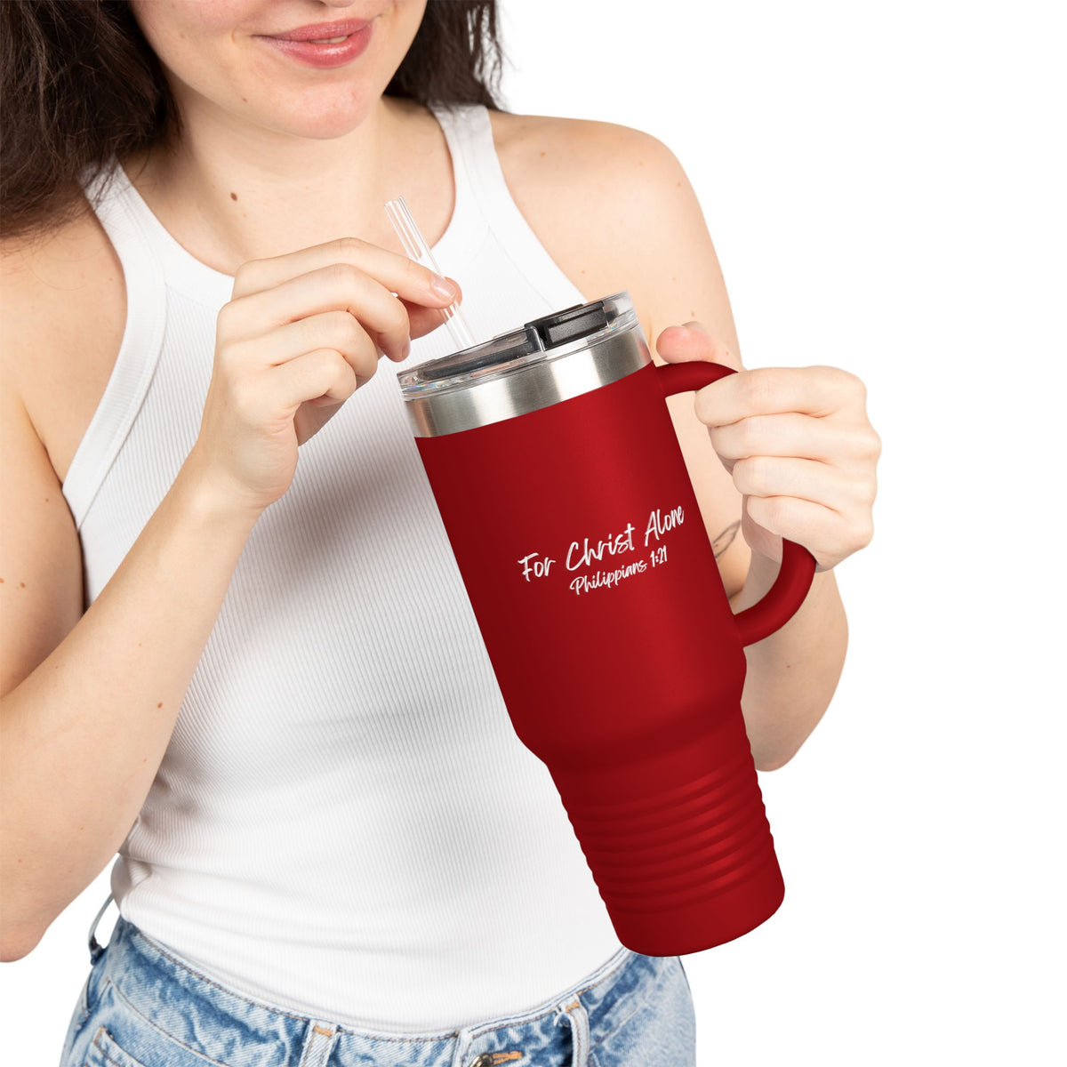 For Christ Alone- Insulated Travel Mug, 40oz