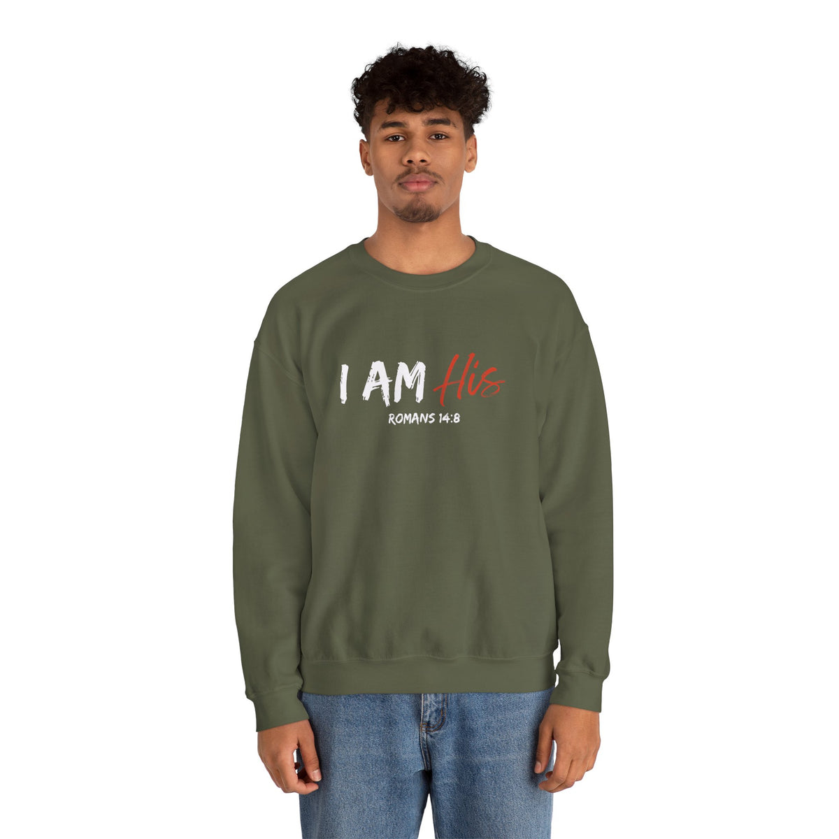 I Am His- Unisex Heavy Blend™ Crewneck Sweatshirt