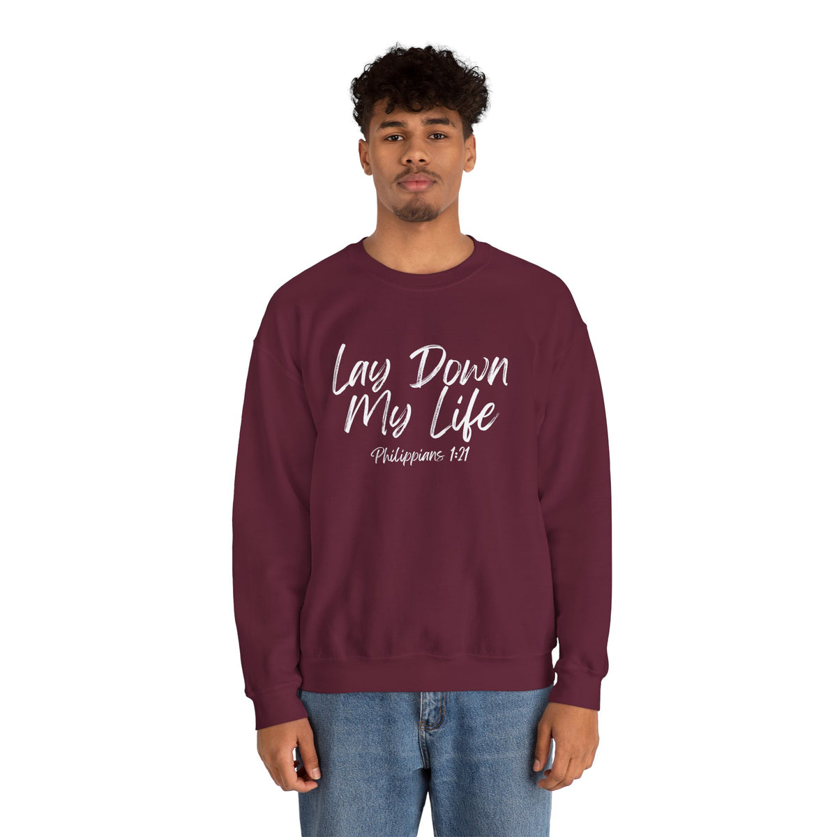 Lay Down My Life- Unisex Heavy Blend™ Crewneck Sweatshirt