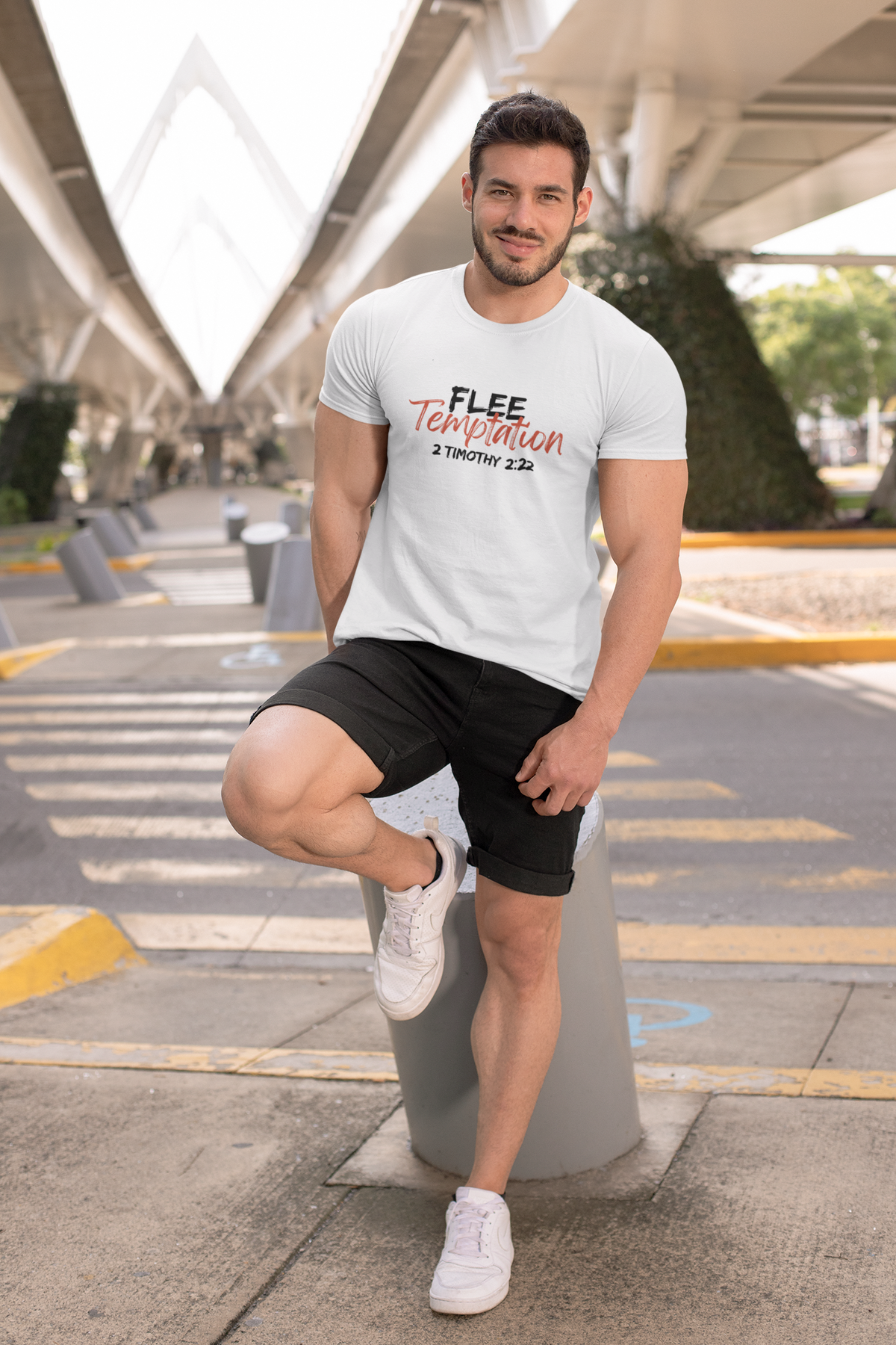 Flee Temptation Unisex Softstyle T-Shirt