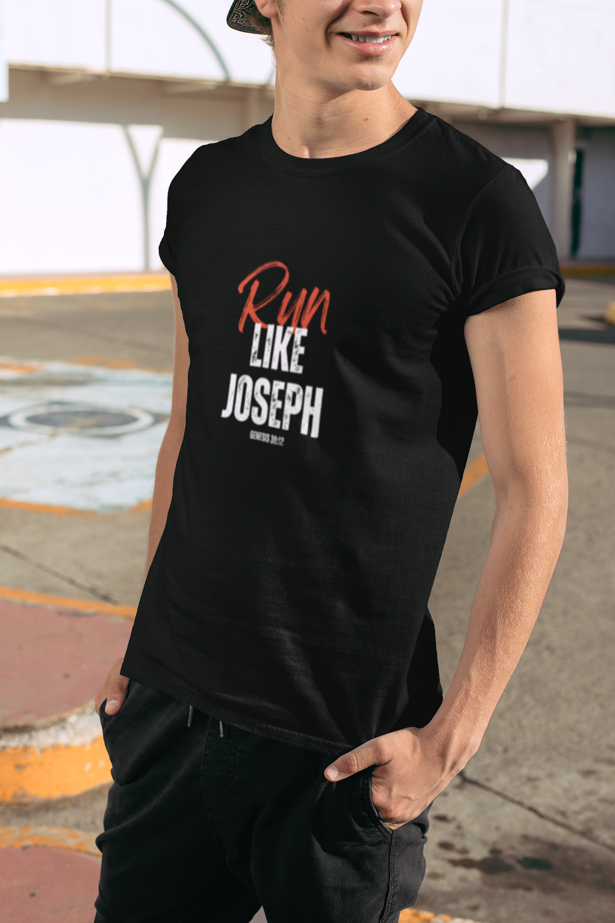 Run Like Joseph- Unisex Softstyle T-Shirt