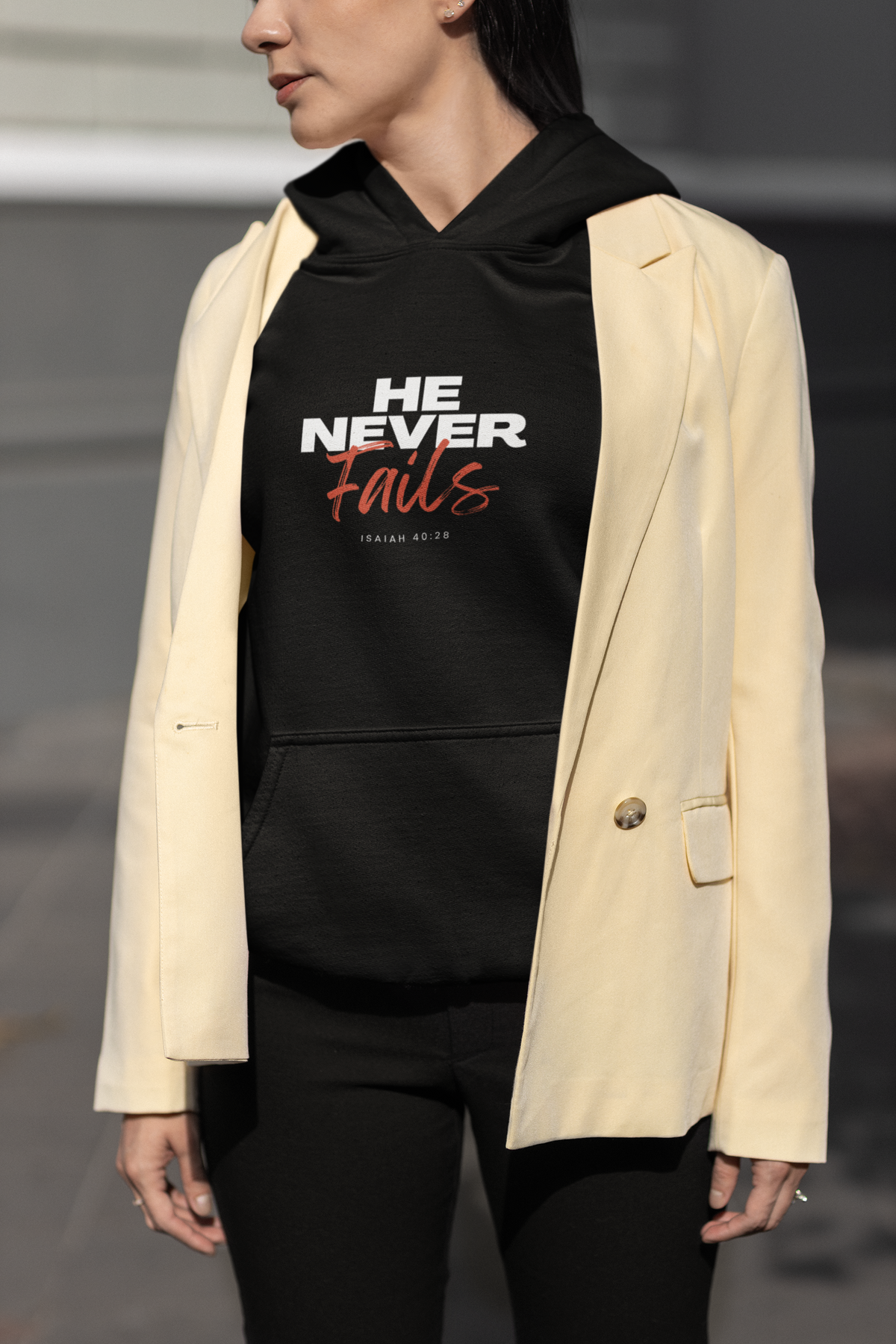 He Never Fails- Unisex Heavy Blend™ Hooded Sweatshirt