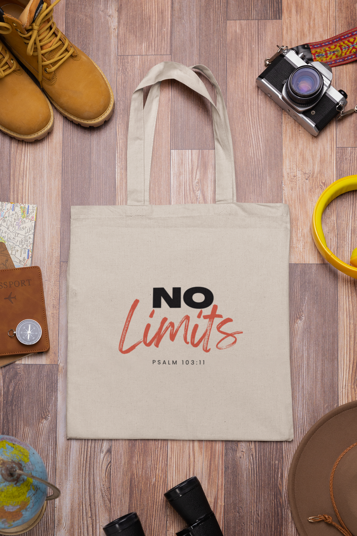 No Limits- Cotton Canvas Tote Bag